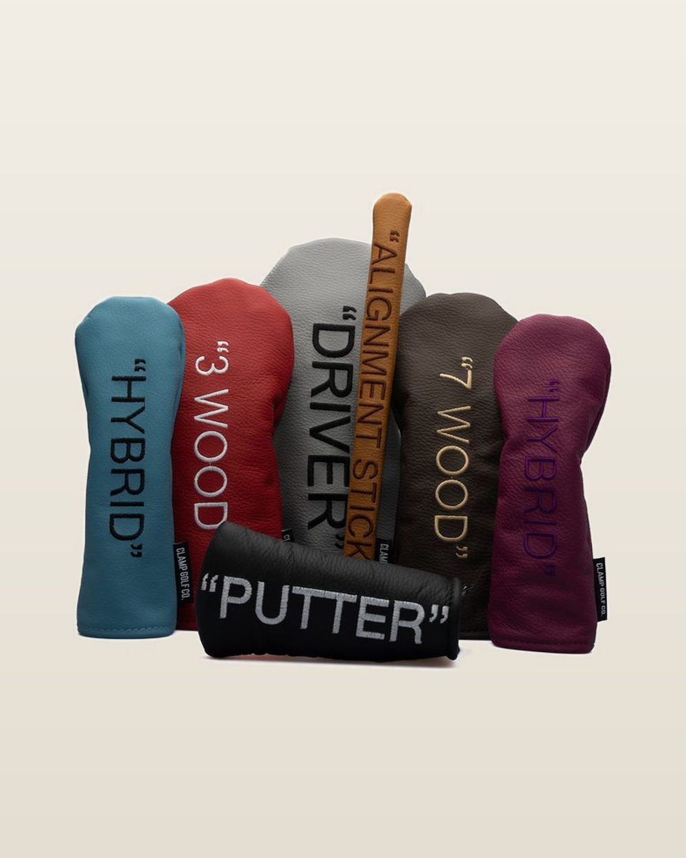 Clamp Golf “Headcovers” Word Covers Eight colours · view 1 of 4