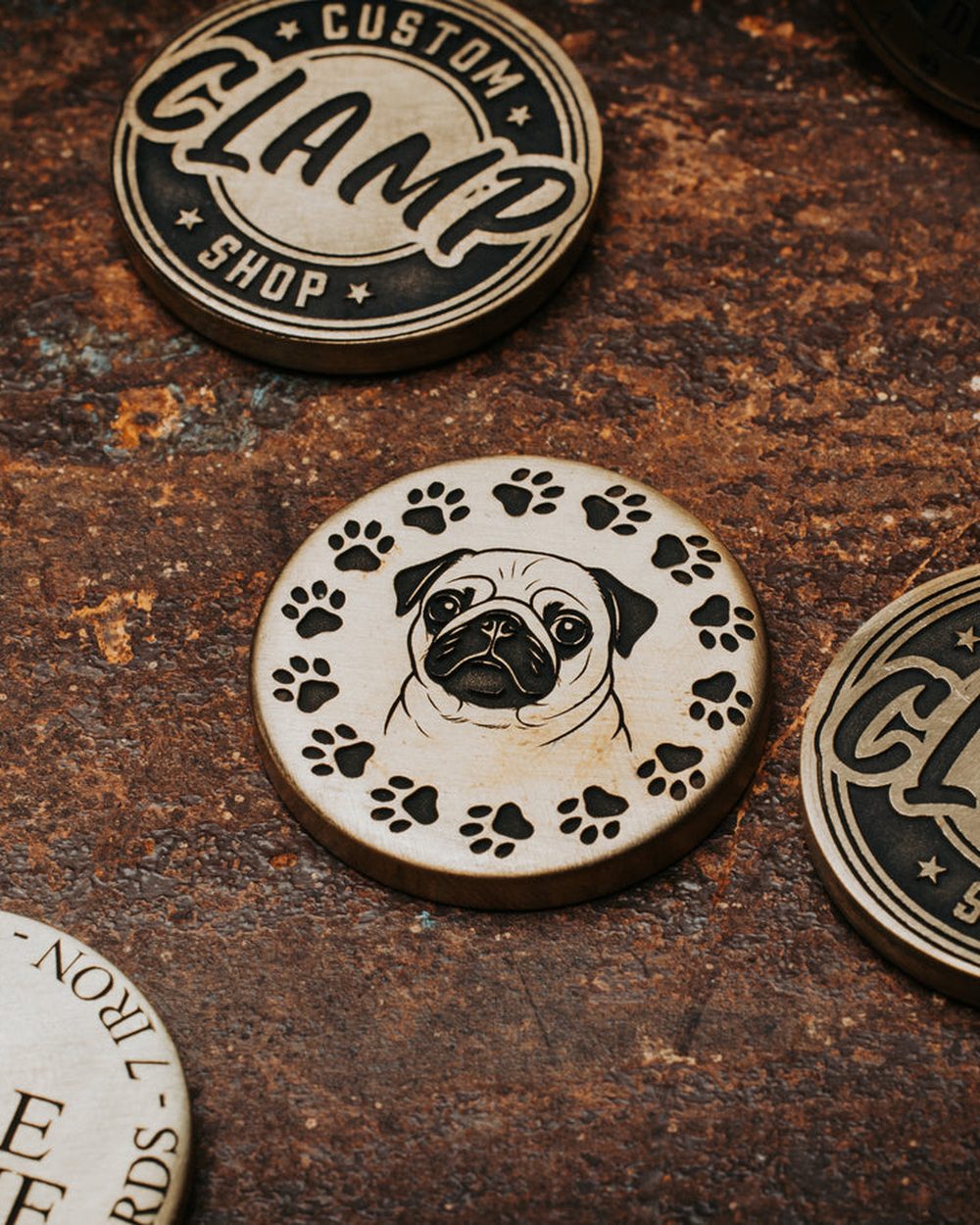 Clamp Golf Portrait Ball Marker Engraved · view 2 of 2