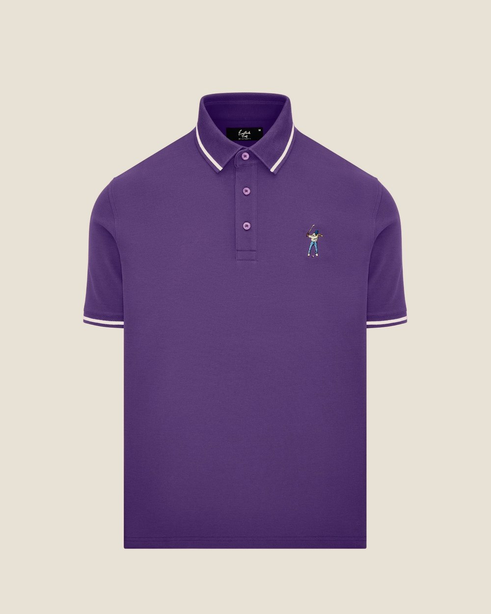 Eastside Golf Tip Pique Polo, Wild Grape · view 1 of 2