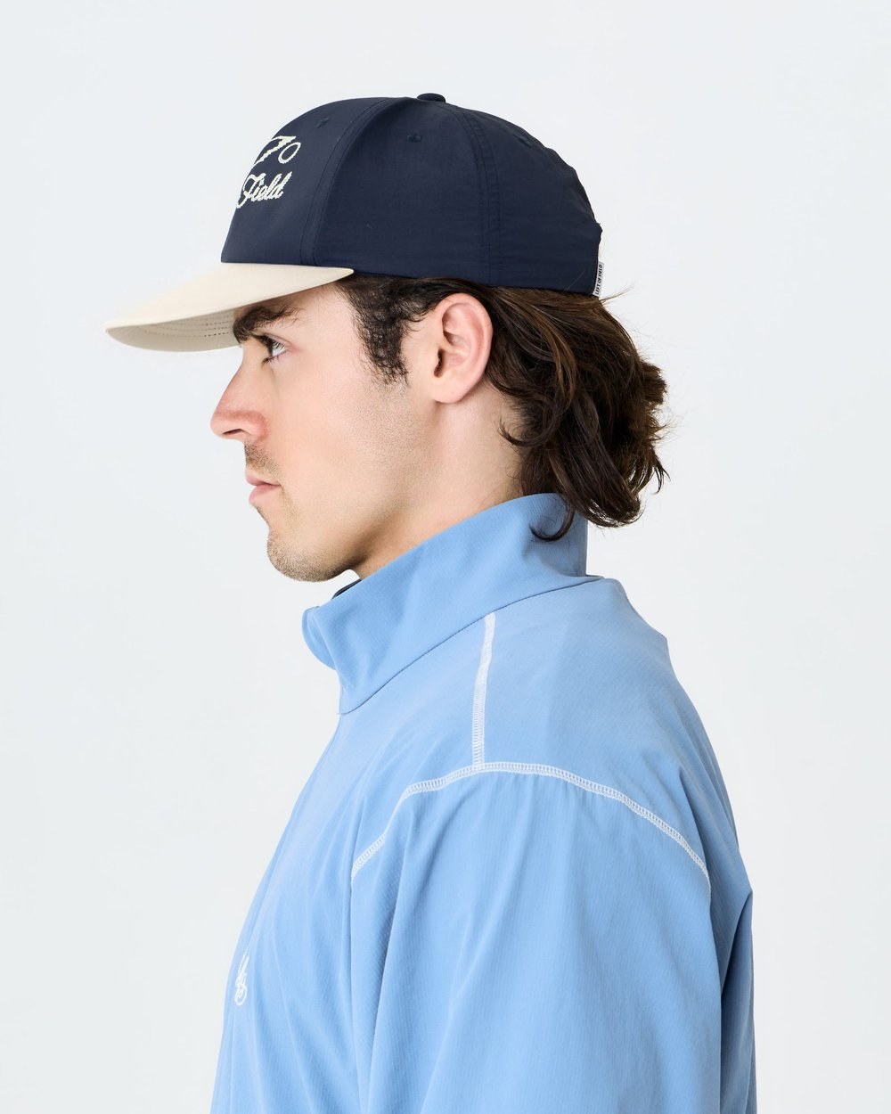 Left of Field Golf Duckbill Birds Cap, Navy/Cream · view 2 of 2