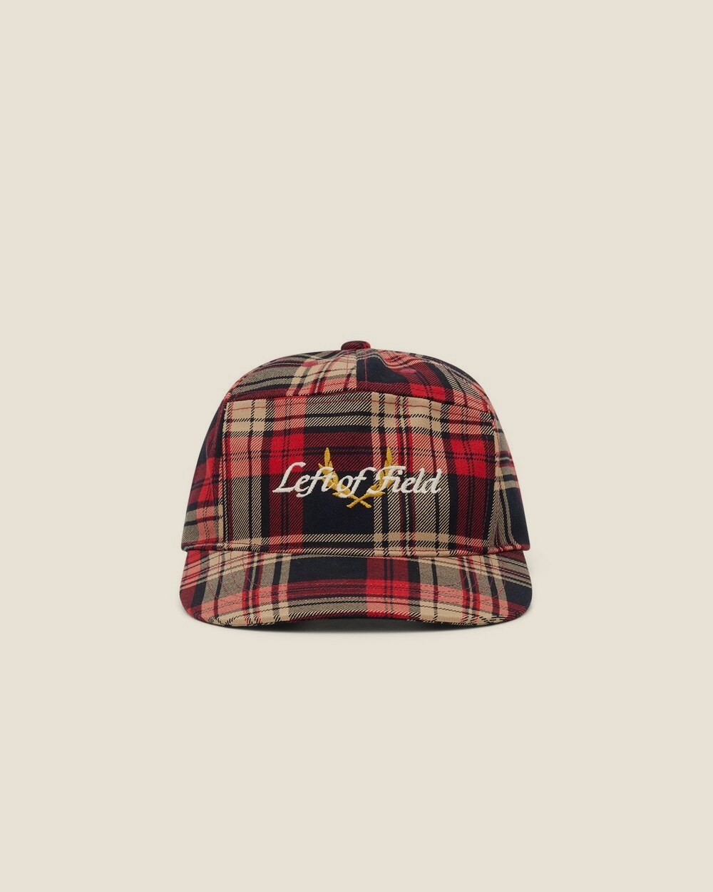 Left of Field Golf Heritage Plaid Cap, Red · view 2 of 2