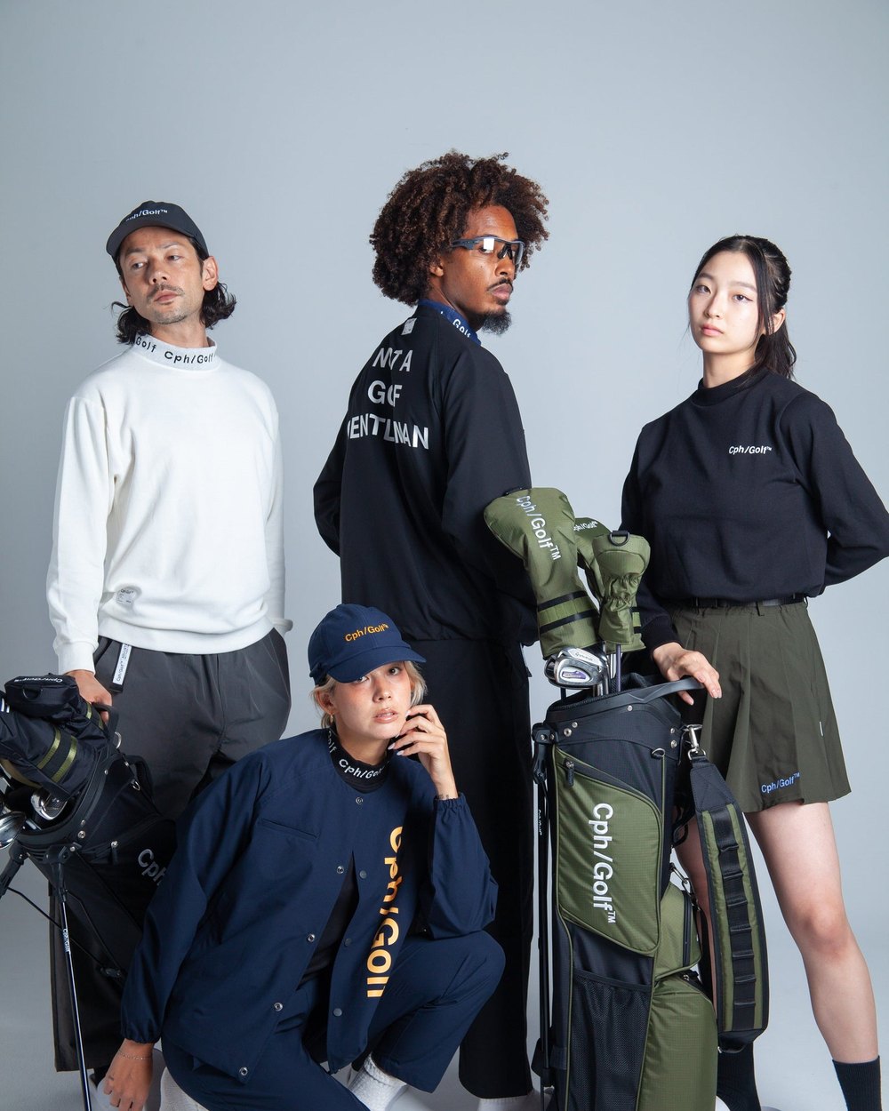 Cph/Golf Jacquard Mock Neck LS Tee &middot; view 2 of 5