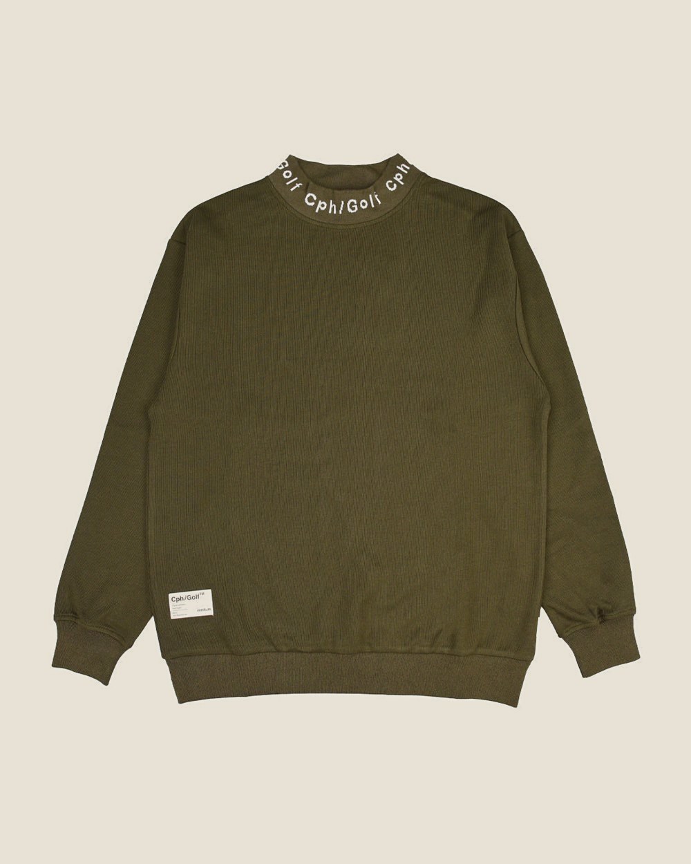 Cph/Golf Jacquard Mock Neck LS Tee &middot; view 3 of 5