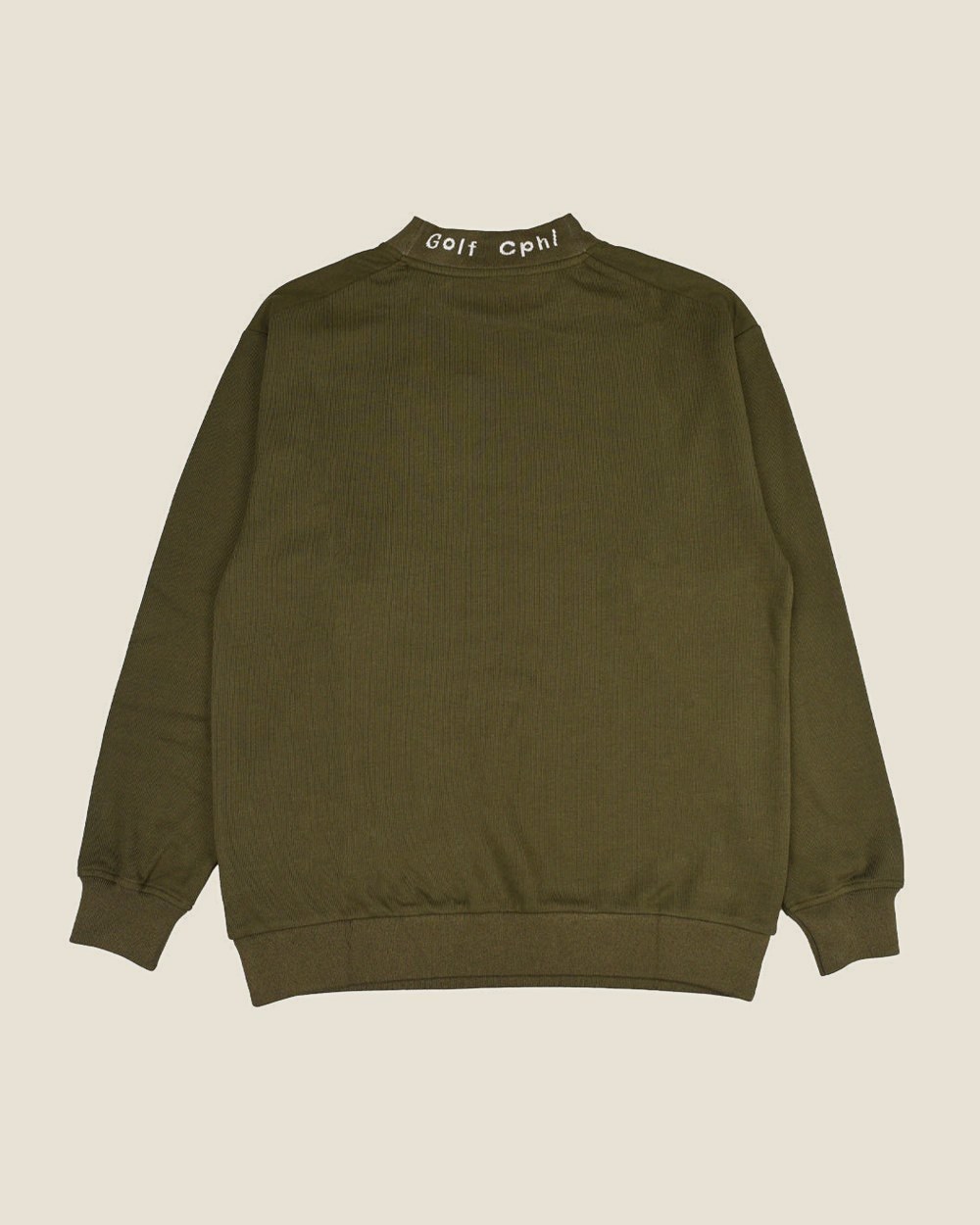 Cph/Golf Jacquard Mock Neck LS Tee &middot; view 4 of 5