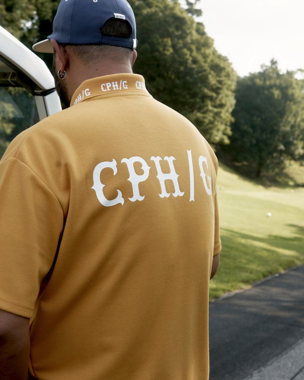 Cph/Golf Classic Cotton Rib Polo Shirt, Yellow &middot; view 2 of 5