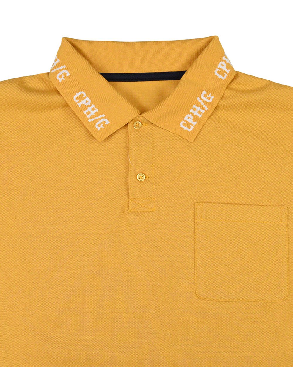 Cph/Golf Classic Cotton Rib Polo Shirt, Yellow &middot; view 5 of 5