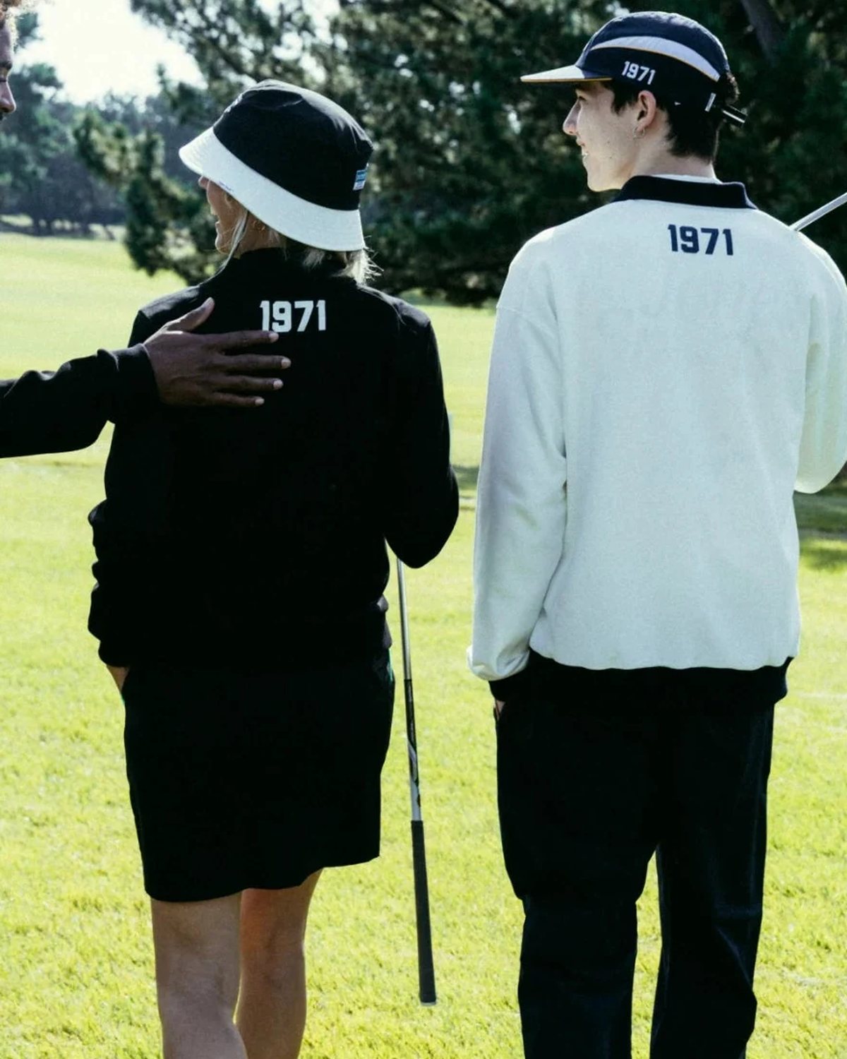 Players walking away with 1971 printed across their backs