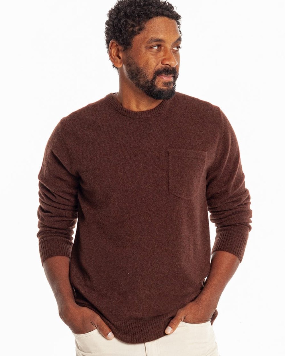 Criquet Legacy Cashmere Pocket Crew &middot; view 2 of 3