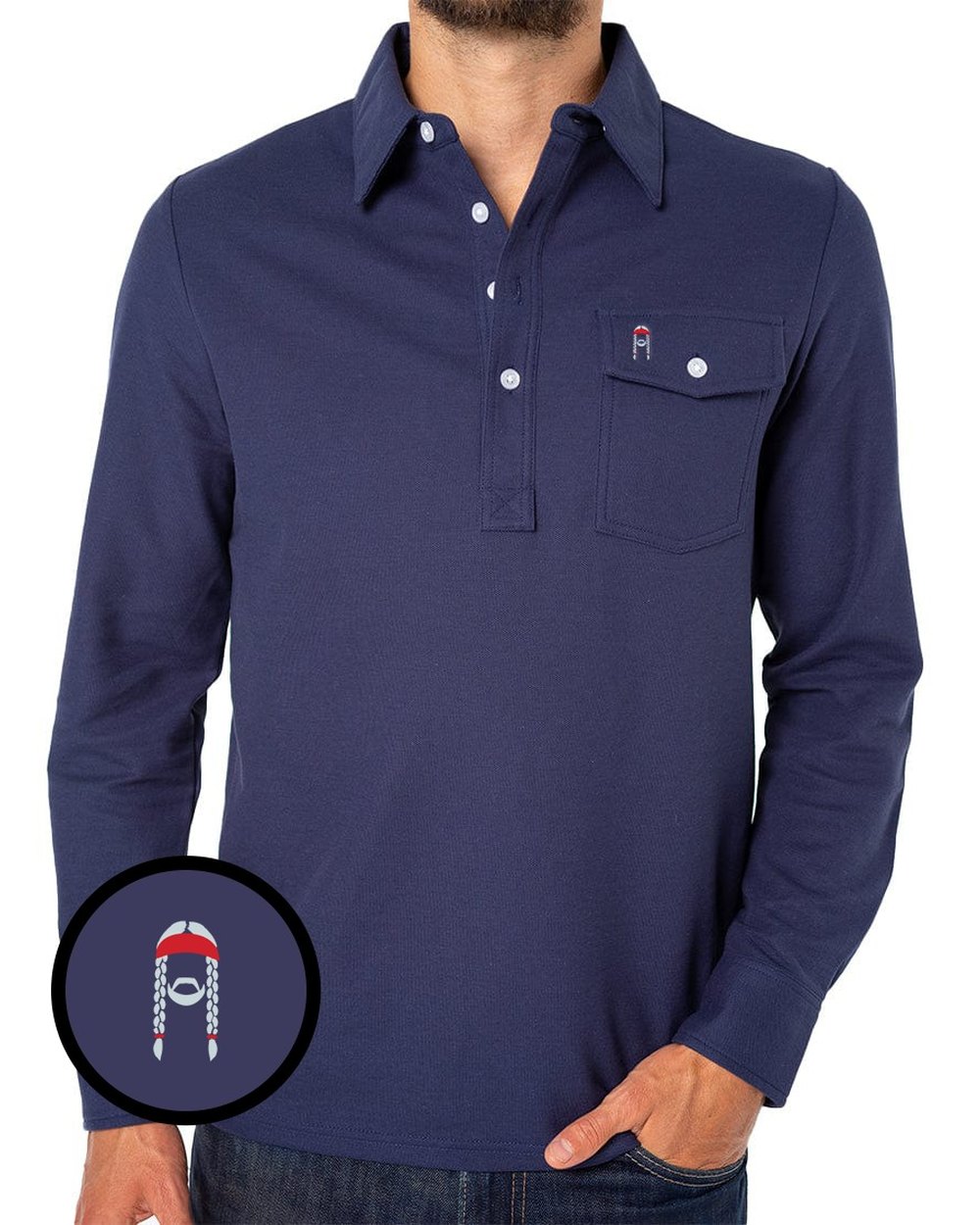 Criquet Willie Nelson Long Sleeve Players Shirt &middot; view 1 of 3