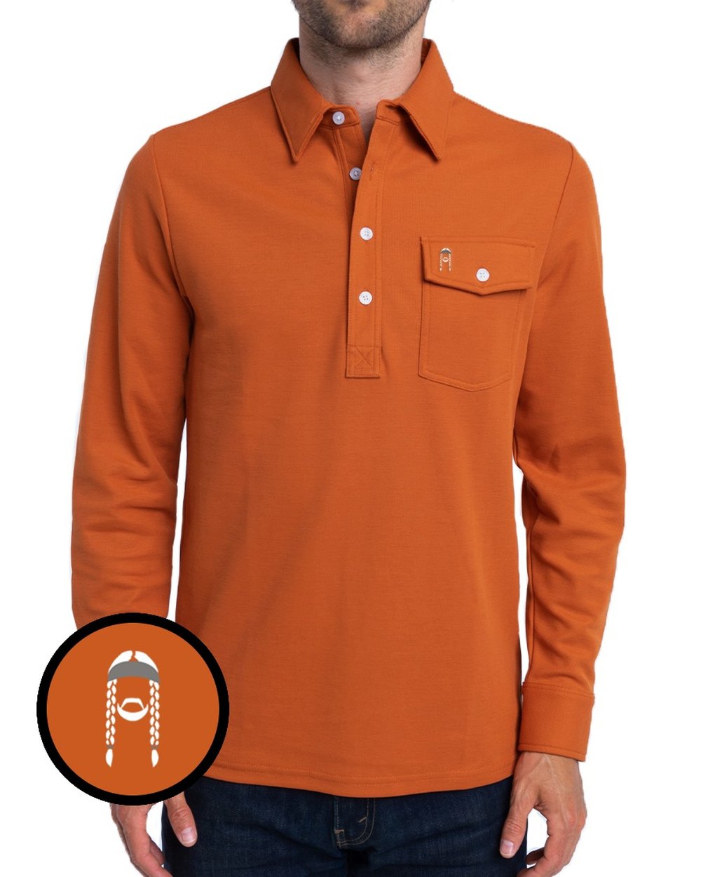 Criquet Willie Nelson Long Sleeve Players Shirt &middot; view 2 of 3