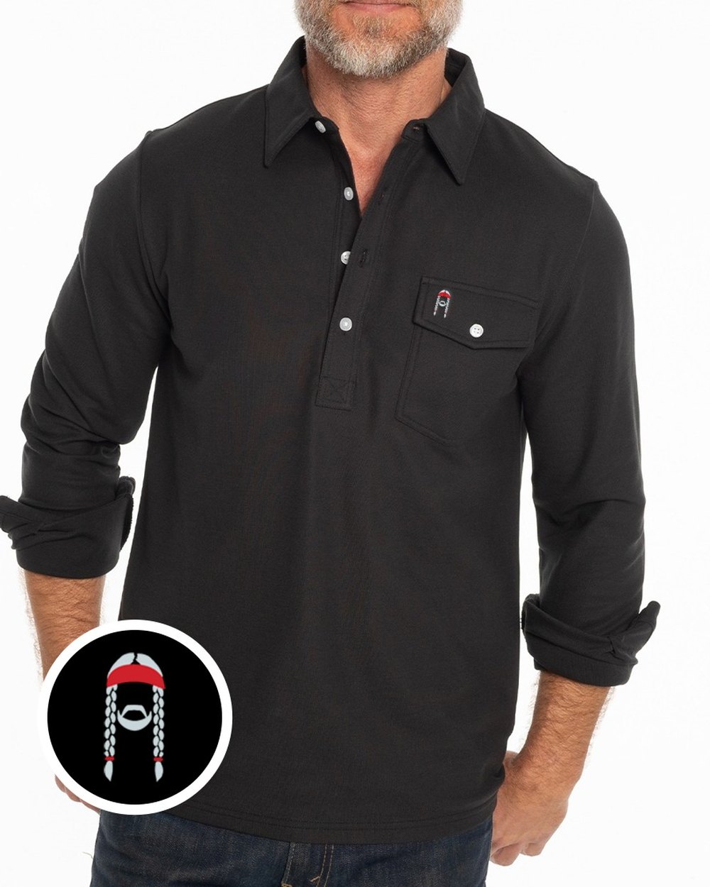 Criquet Willie Nelson Long Sleeve Players Shirt &middot; view 3 of 3