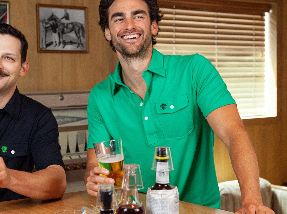 Criquet Austin FC Coaches Players Shirts at the clubhouse bar