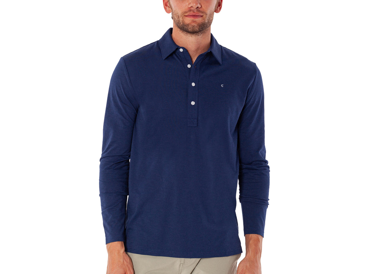 brrr Long Sleeve Range Polo by Criquet Shirts, Austin Texas
