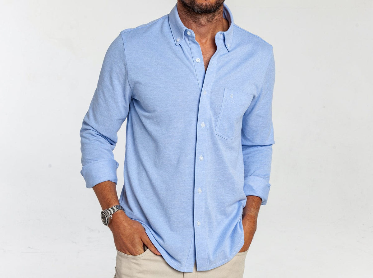 Oxford Knit Button Down by Criquet Shirts, Austin Texas
