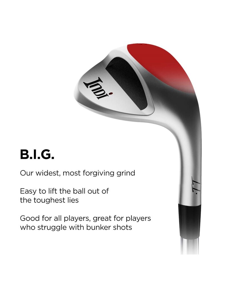Indi Golf B.I.G. Bunker Beater custom golf wedge