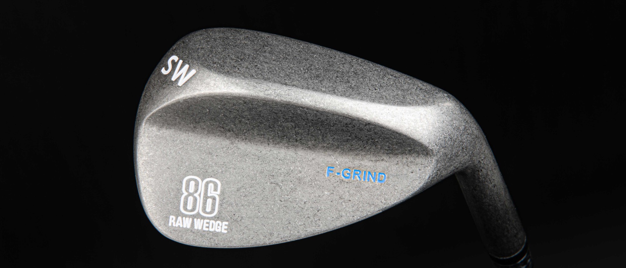 Grindworks 86 RAW forged custom golf wedge, tumbled raw finish