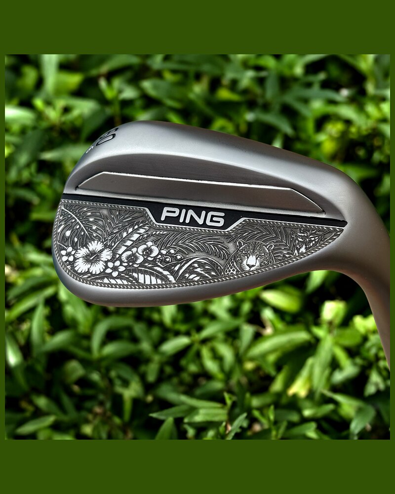 Show Out Engraving Tropical Noir 1/1 · Ping s159 60° · Artist Series custom golf wedge