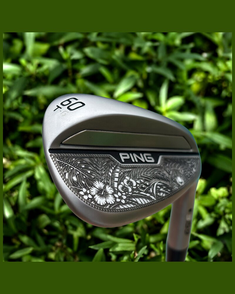 Show Out Engraving Tropical Noir 1/1 · Ping s159 60° · Artist Series custom golf wedge