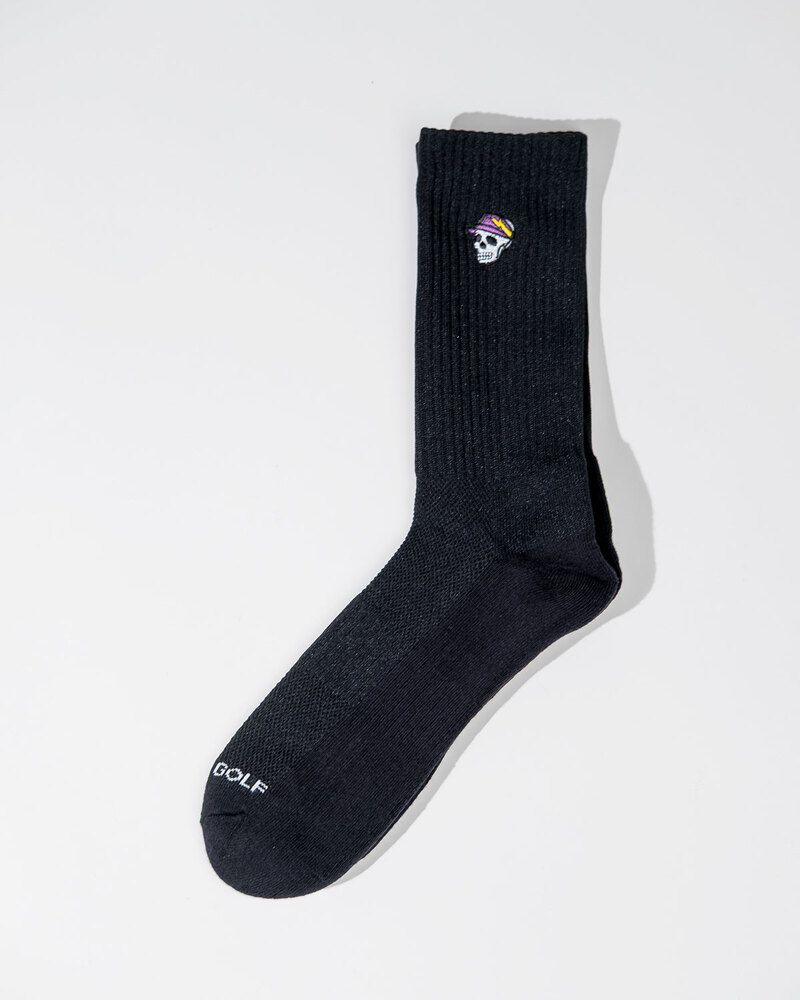 Devereux Golf Skull Caddy Crew Sock - 3 pack - Black &middot; view 4 of 4