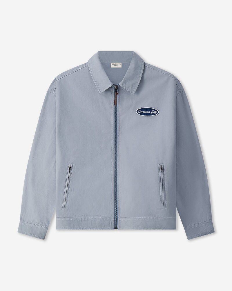 Devereux Golf Devco Twill Jacket in Vintage Sky