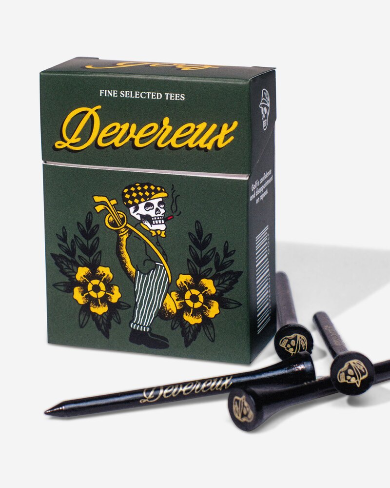 Devereux Golf Smokin' Zaleas Golf Tees - Black &middot; view 2 of 4