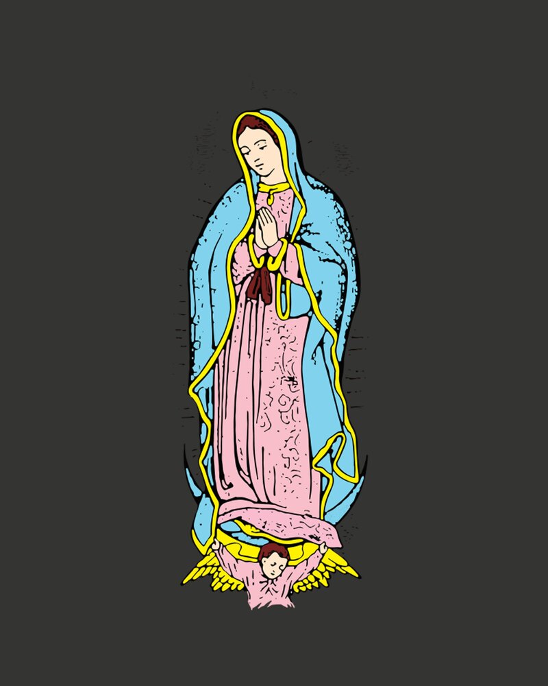 Devereux Golf Our Lady of Guadalupe Tee - Coal &middot; view 2 of 3