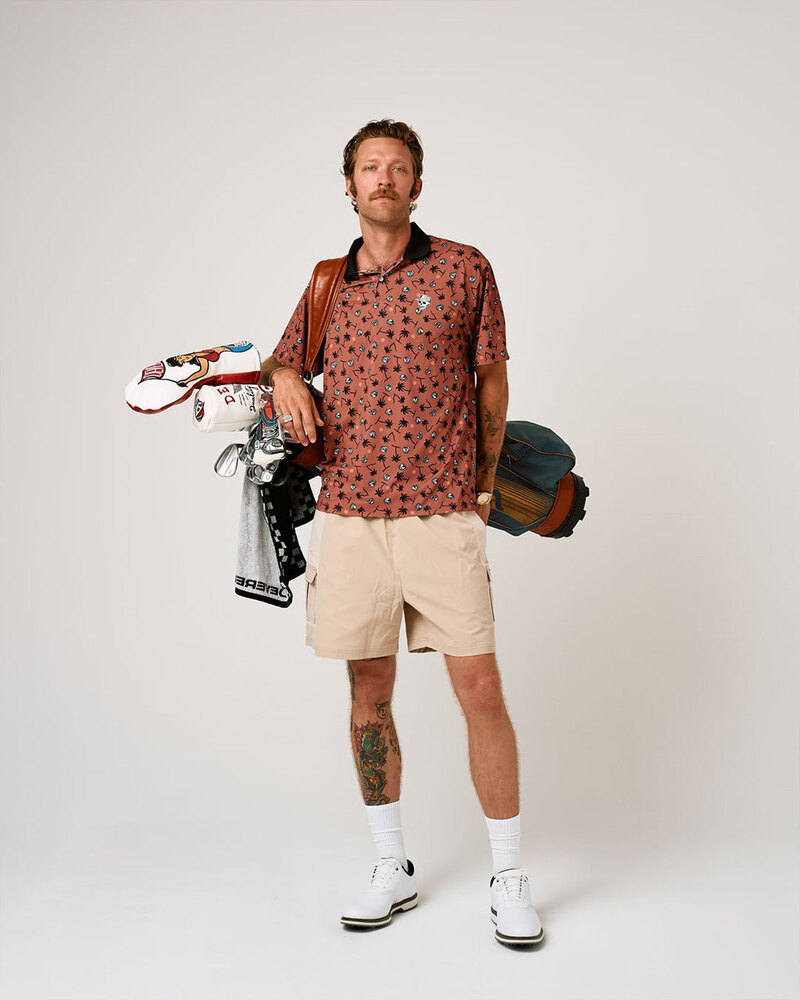 Devereux Golf High Noon Polo - Clay &middot; view 3 of 4