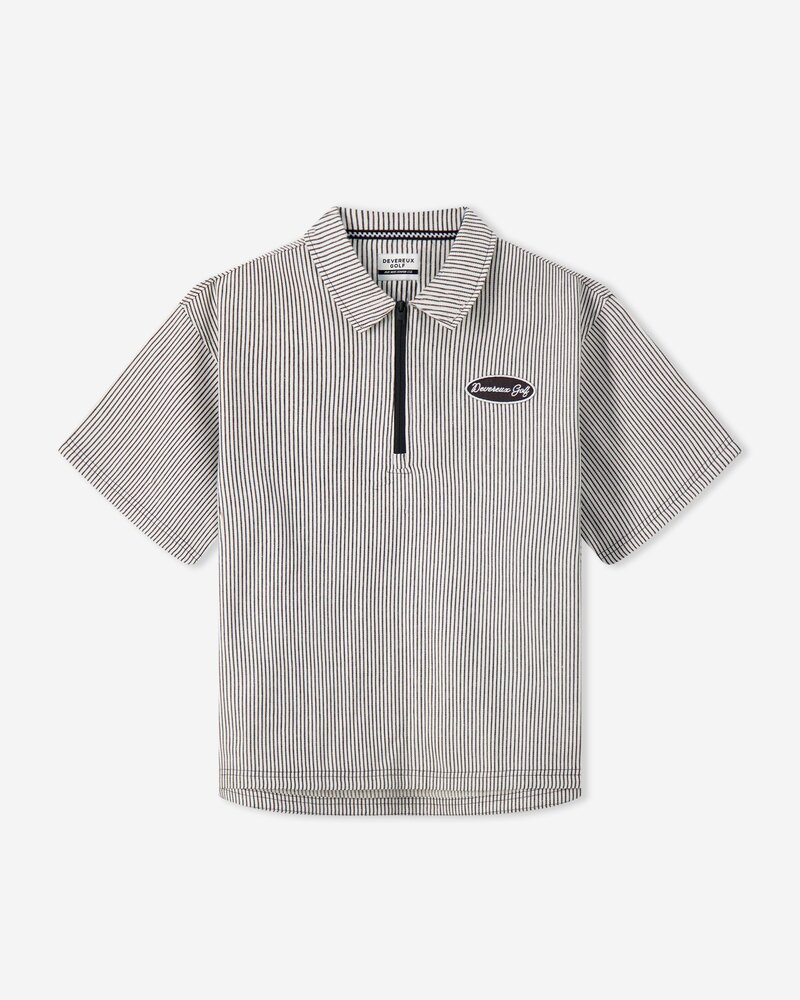 Devereux Golf Mechanic QTR Zip - Faded Black Pinstripe &middot; view 1 of 4