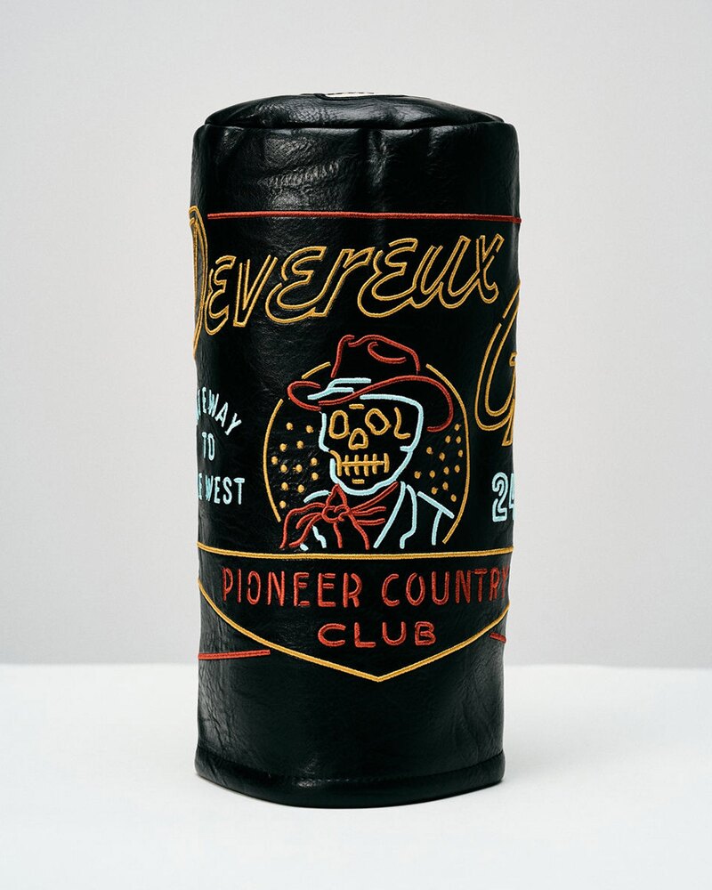 Devereux Golf Neon Sign Driver Barrel Cover in Black