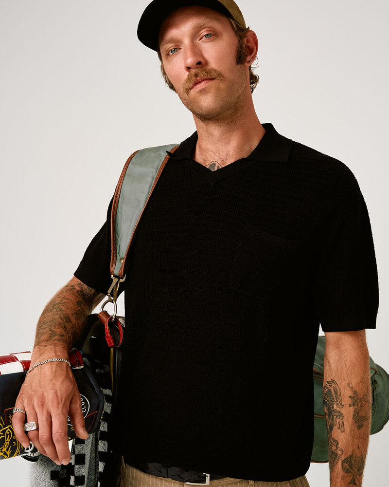 Devereux Golf Phoenician Polo - Black &middot; view 2 of 4