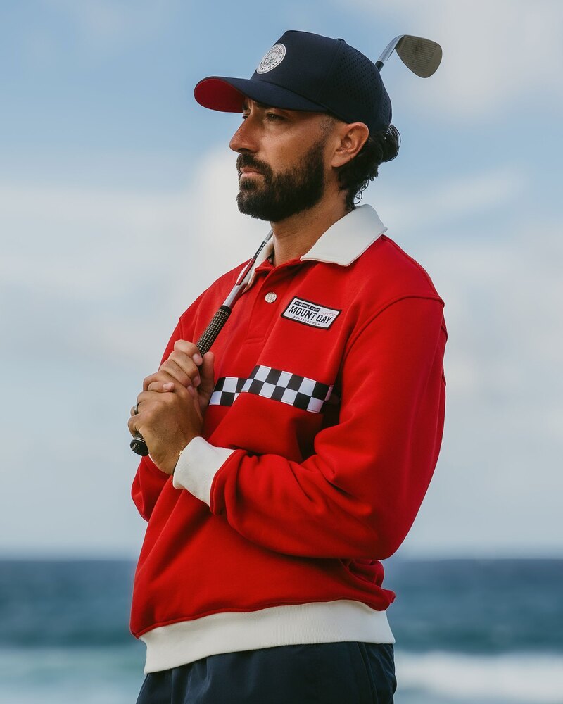 Devereux Golf Sandy Lane Pullover - Red &middot; view 2 of 4