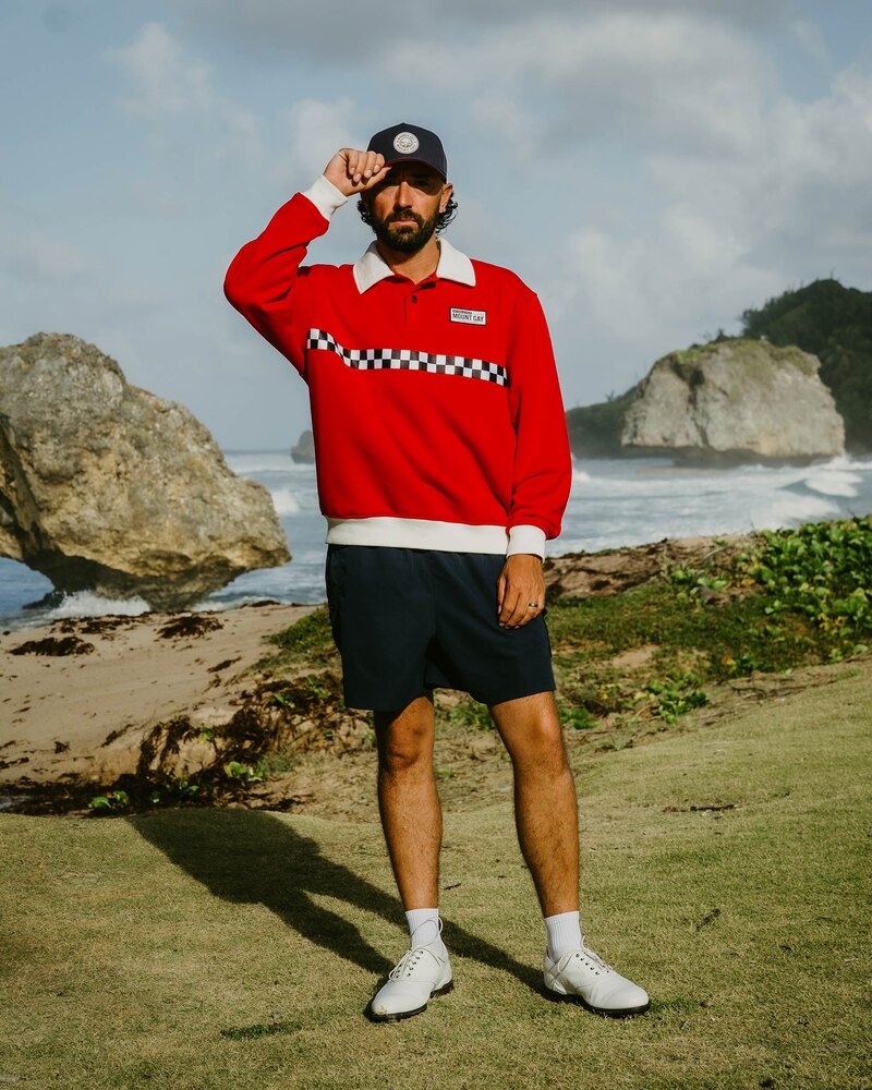 Devereux Golf Sandy Lane Pullover - Red &middot; view 3 of 4