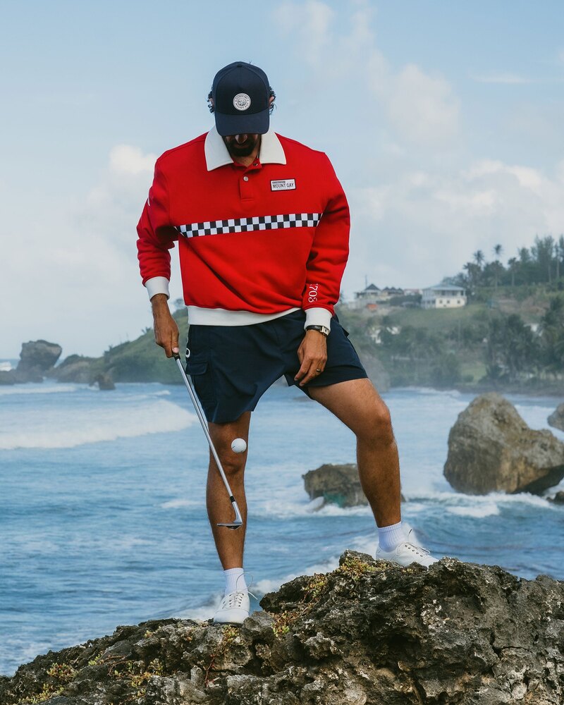 Devereux Golf Sandy Lane Pullover - Red &middot; view 1 of 4