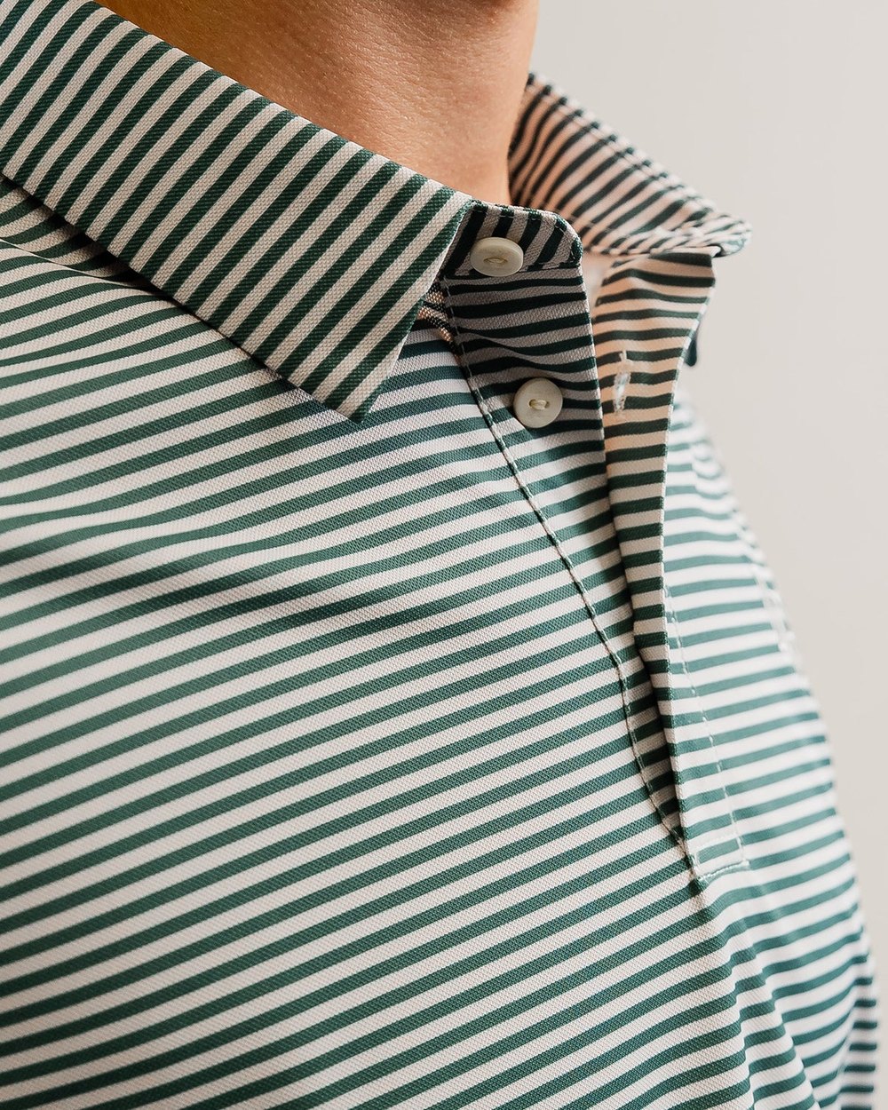 Dicey Golf Fairway Pinstripe Polo · view 3 of 3