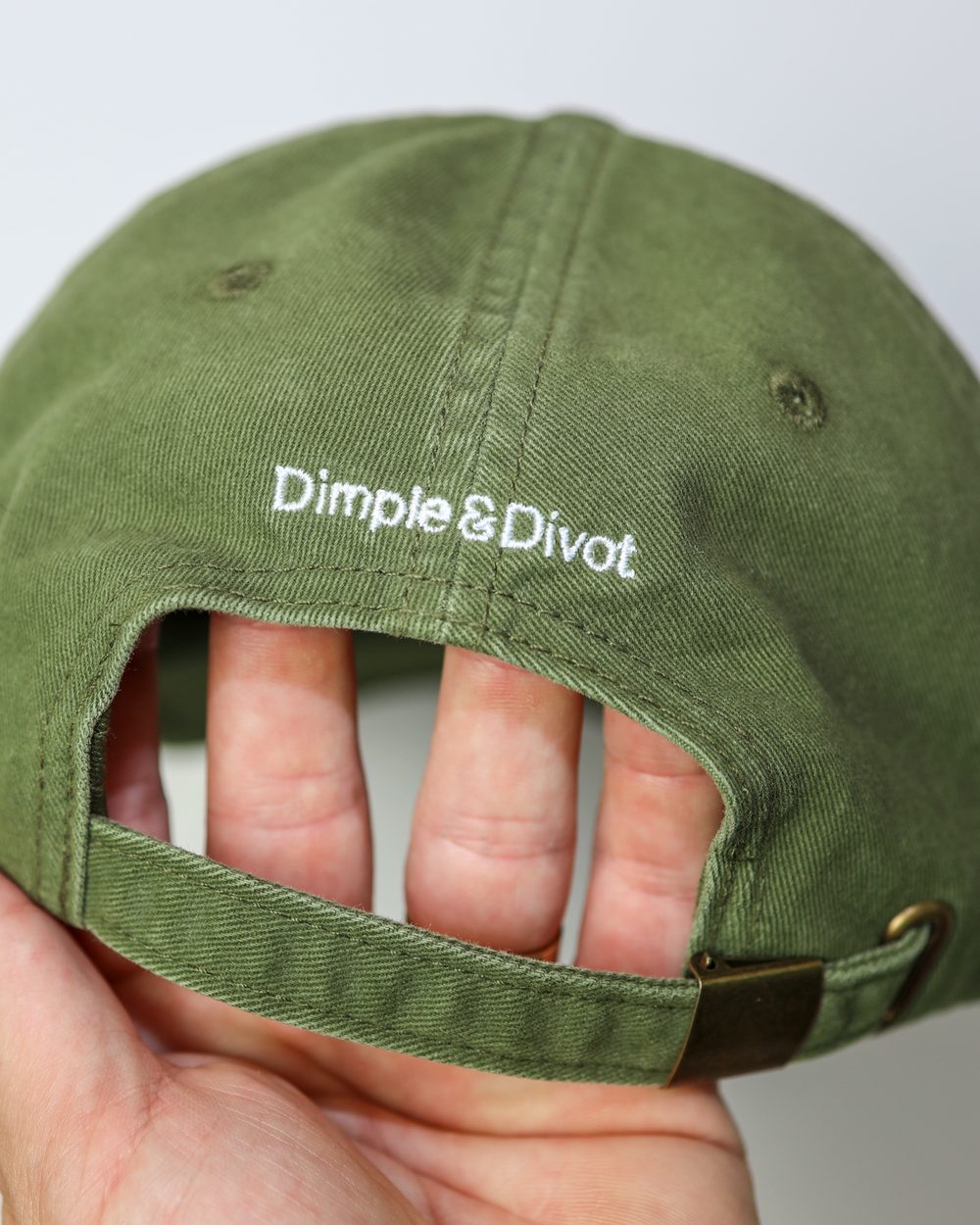 Dimple & Divot D&D Icon Dad Hat Olive &middot; view 2 of 5