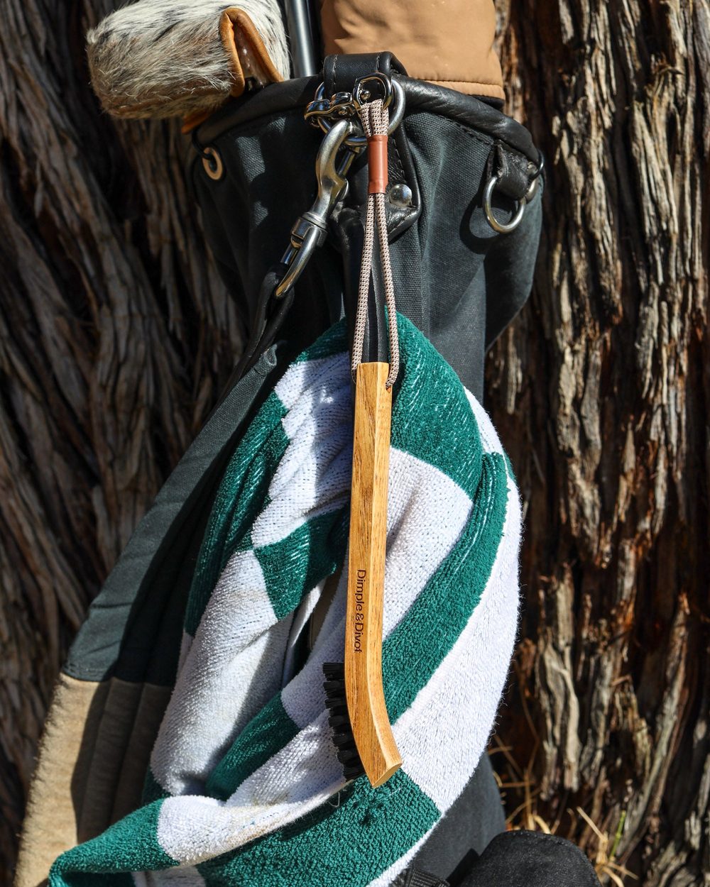 Dimple & Divot Hickory Golf Brush Classic · Highland · view 1 of 5