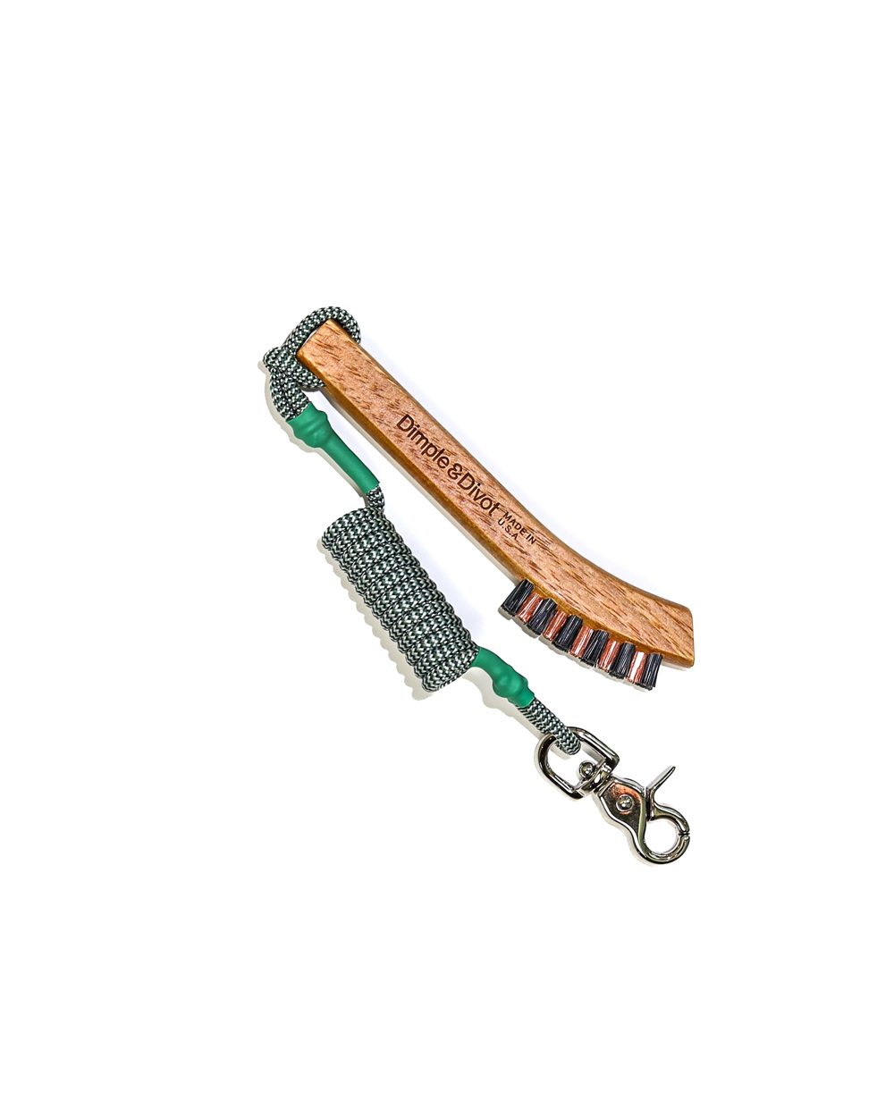 Dimple & Divot Hickory Golf Brush PRO+ Green · view 2 of 3