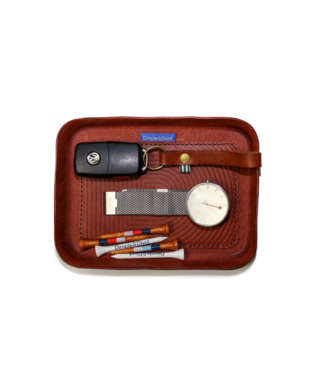 Dimple & Divot Infinity Leather Valet Tray Full-grain leather · view 5 of 5