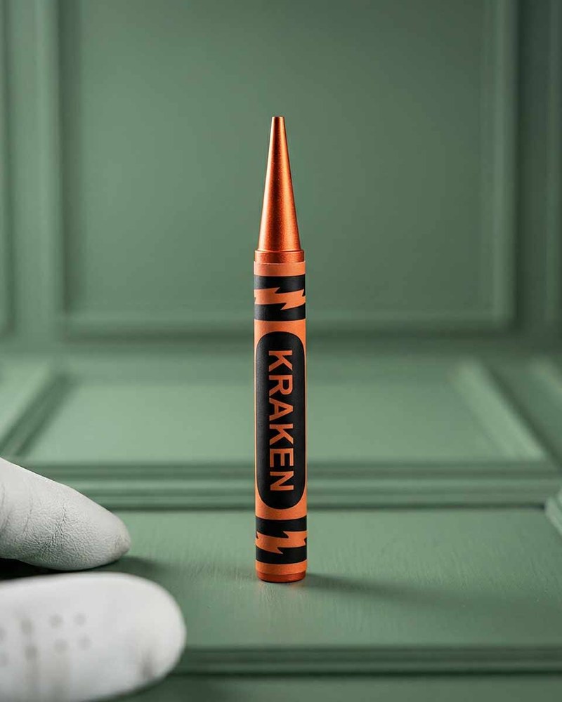Beaten to a Pulp Orange Crayon