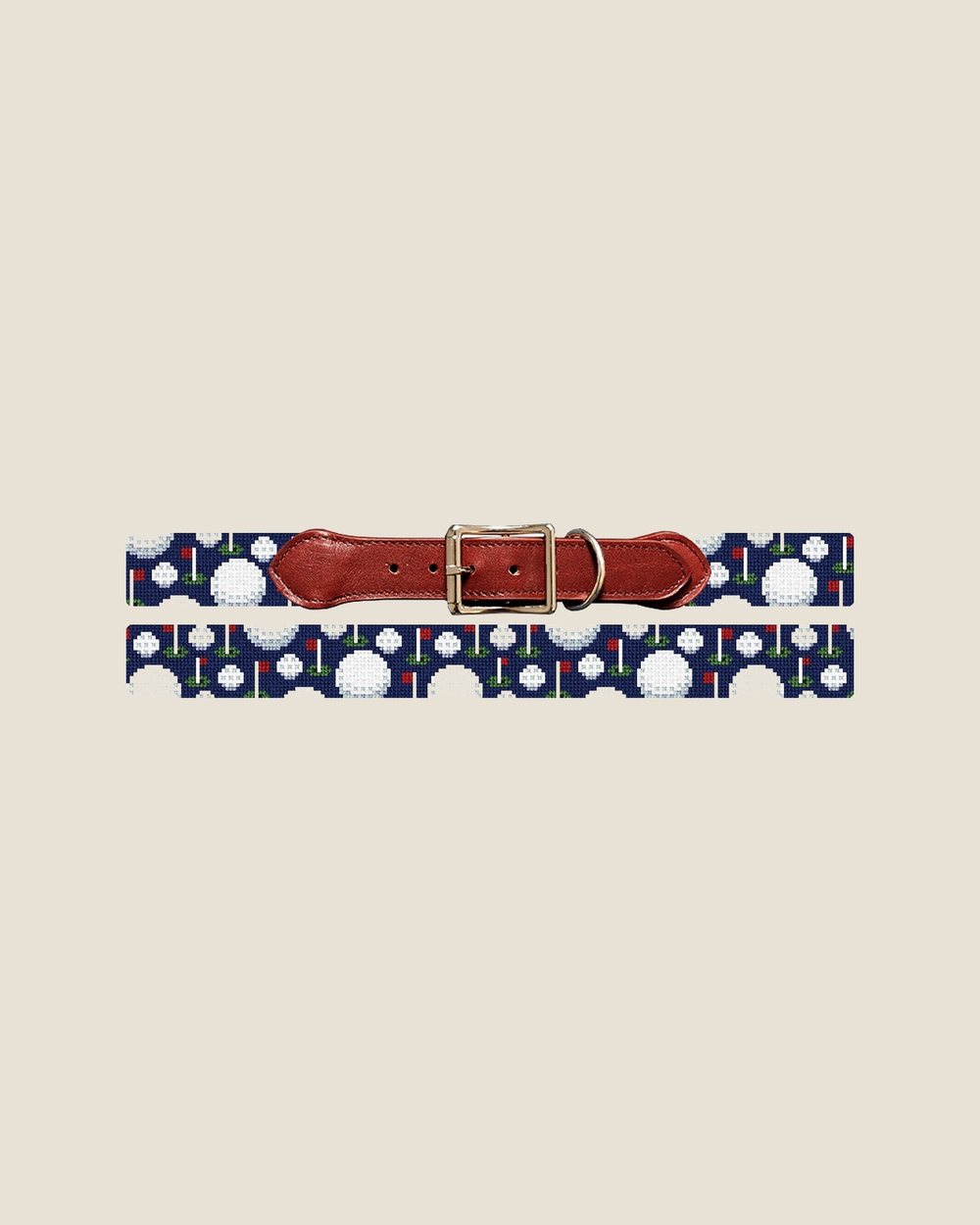 Brewster Belt On Par Golf Needlepoint Dog Collar · view 1 of 1
