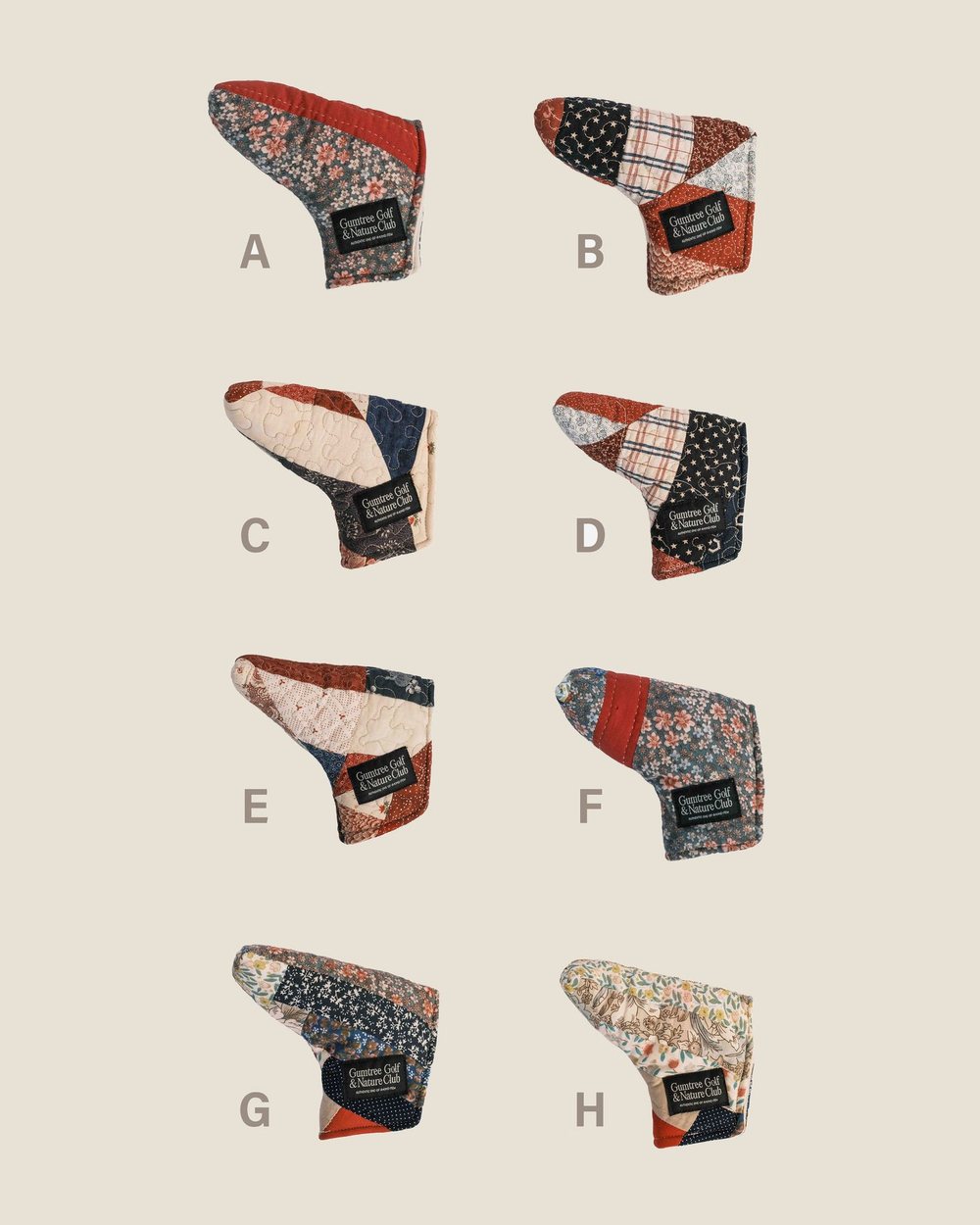 Gumtree Golf & Nature Club Archive Quilt Blade Putter Cover &middot; view 2 of 3