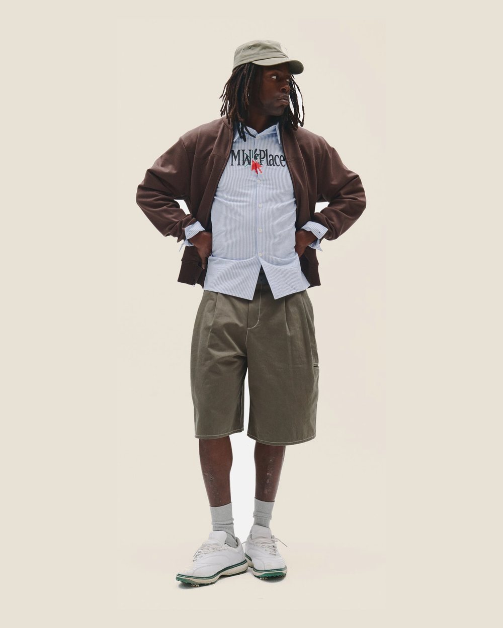 Metalwood Studio Western Yolk Track Jacket, Brown &middot; view 3 of 3