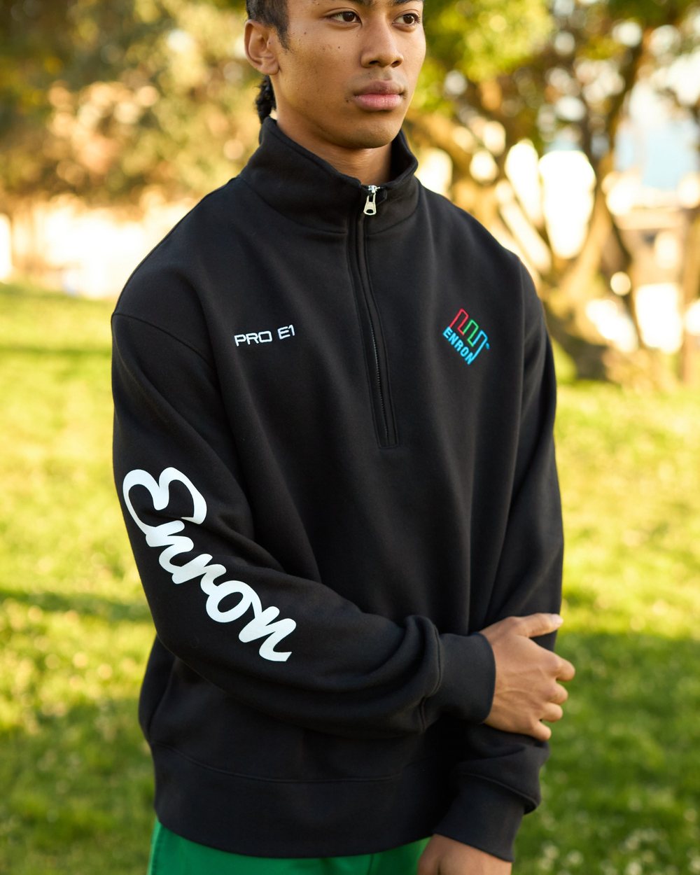Enron Pro E1 Quarter Zip Black · view 1 of 3