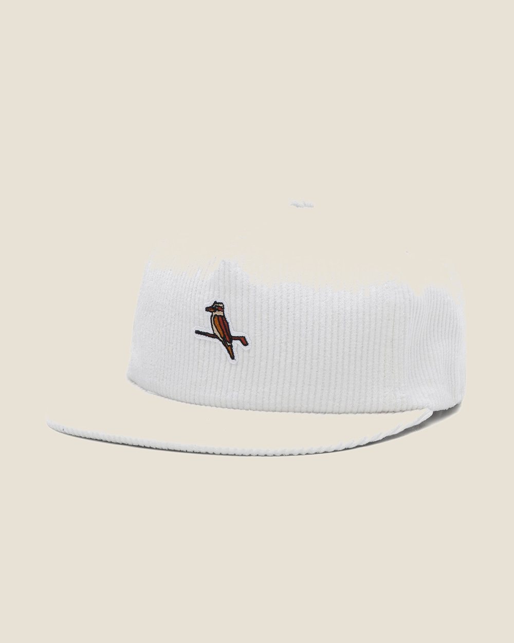 Walker Golf Things Kooka Mid Box Cap, Cream Corduroy · view 1 of 4