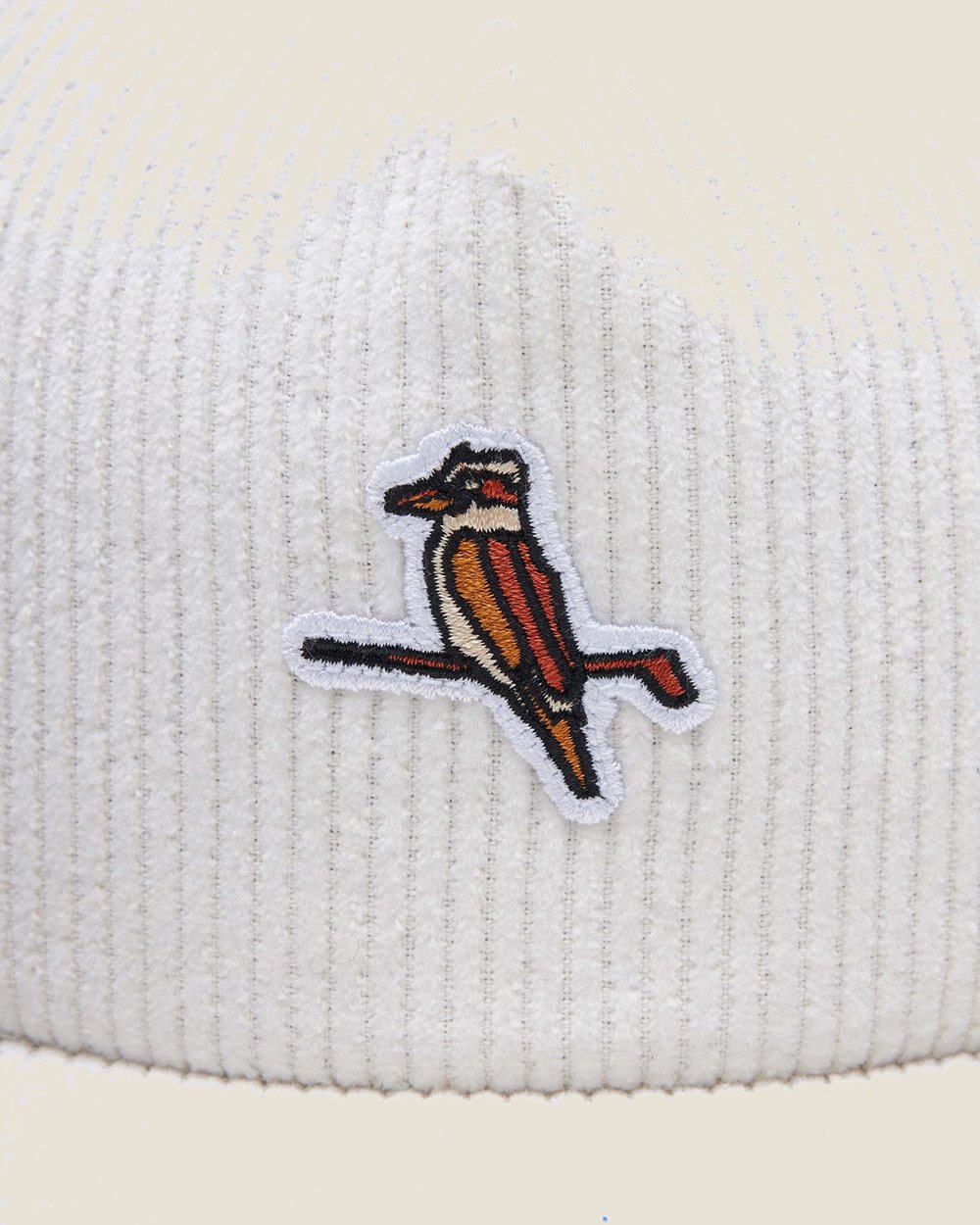 Walker Golf Things Kooka Mid Box Cap, Cream Corduroy · view 2 of 4