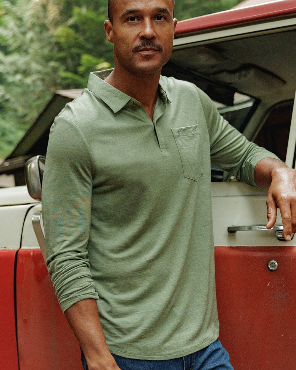 Criquet Dan Merino Long Sleeve Polo · view 3 of 4