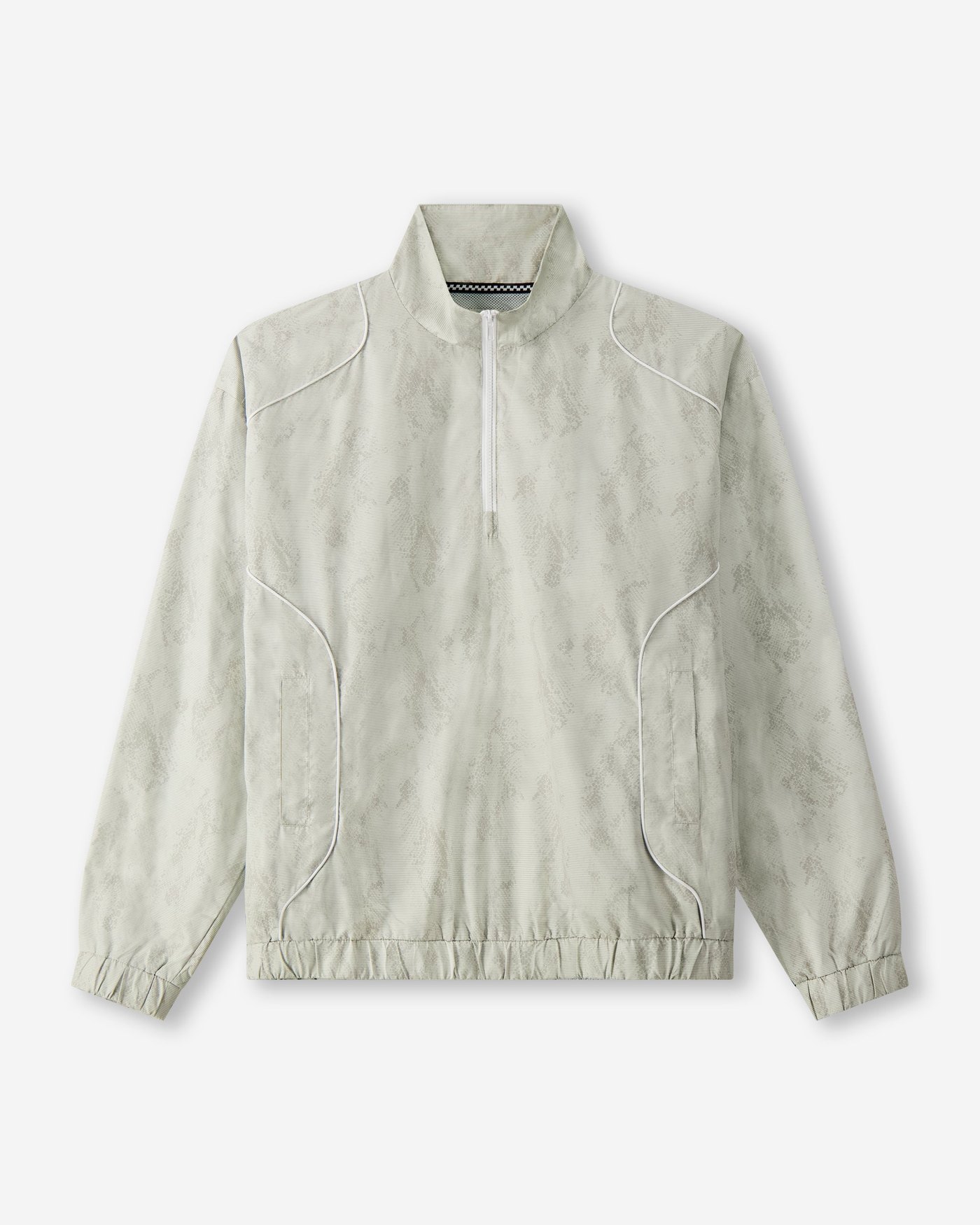 Devereux Piped Quarter Zip, Succulent Green · view 1 of 4