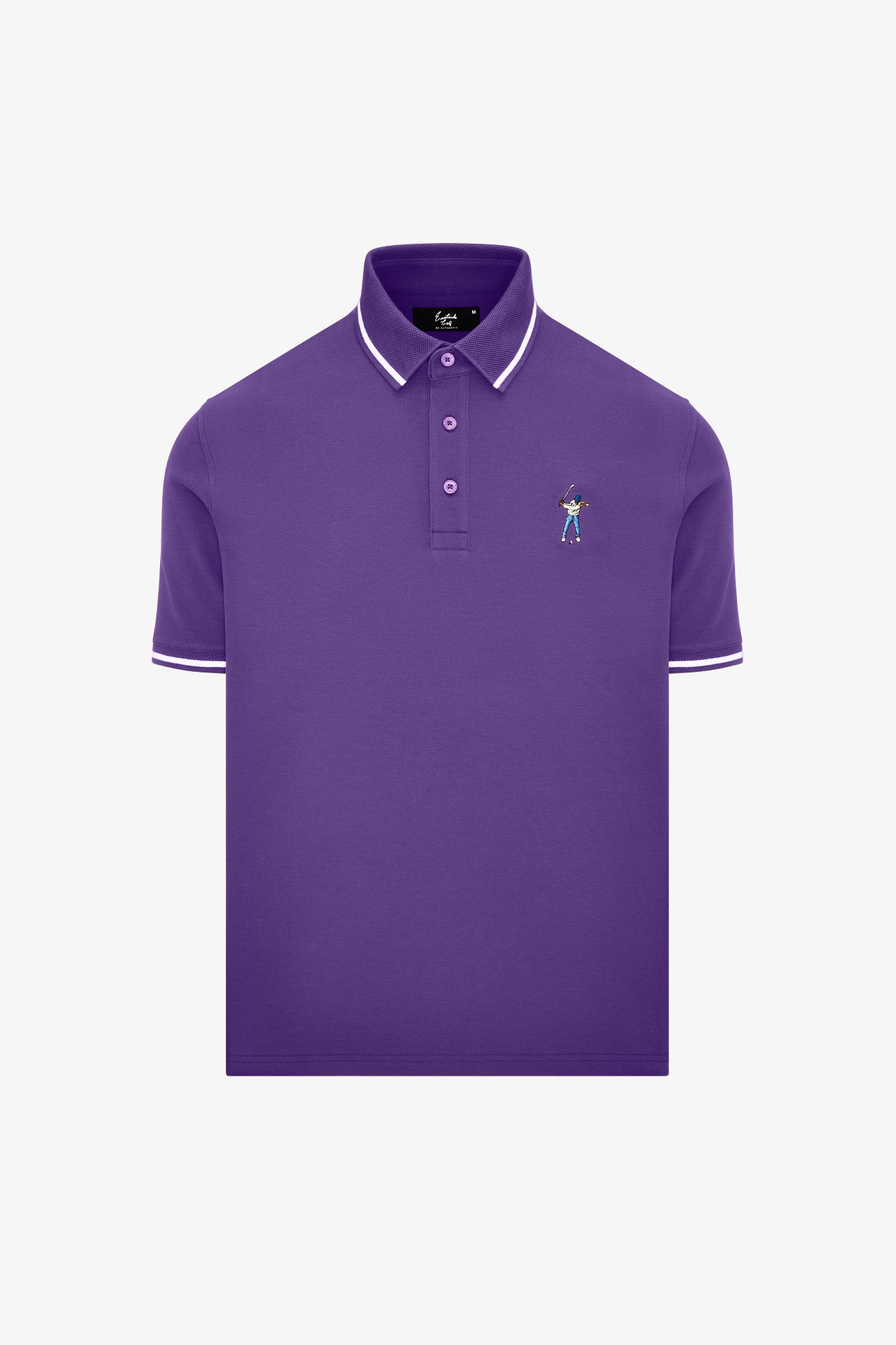 Eastside Golf Tip Pique Polo, Wild Grape · view 1 of 3