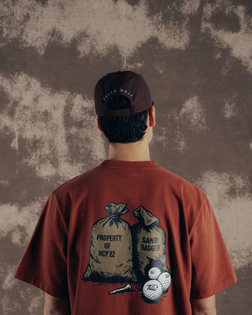 Fella Golf Sandbagger T-Shirt, Washed Cognac · view 2 of 5
