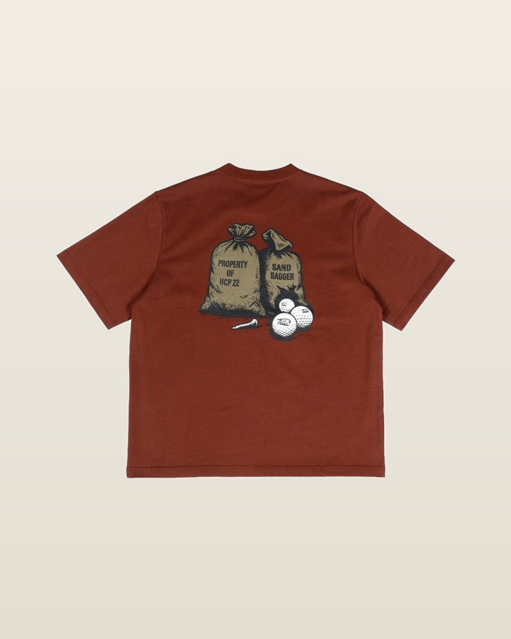 Fella Golf Sandbagger T-Shirt, Washed Cognac · view 4 of 5